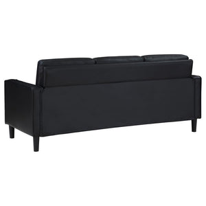Ruth - Upholstered Track Arm Sofa - Black