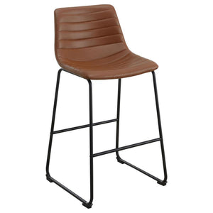 Zuni - Upholstered Counter Height Chair (Set of 2) - Saddle