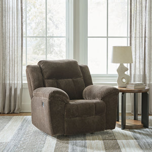  this extra-spacious recliner is a masterclass in accessible style. Plush