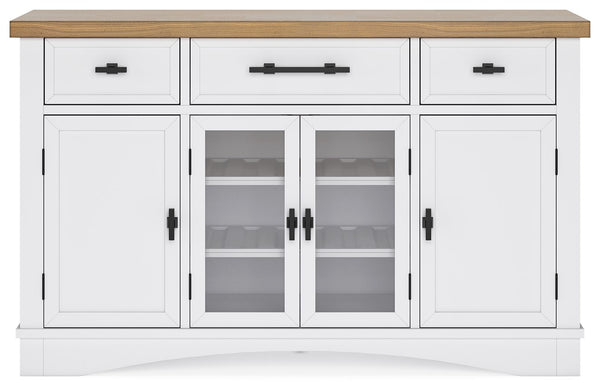 Ashbryn - White / Natural - Dining Room Server