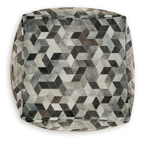  the pouf can also be topped wi