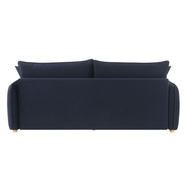 Irina - Sofa With Sleeper - Blue Velvet