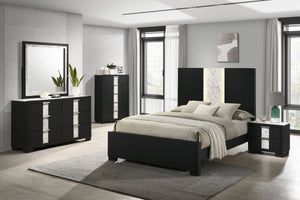 Rangley - Dresser And Mirror - Black