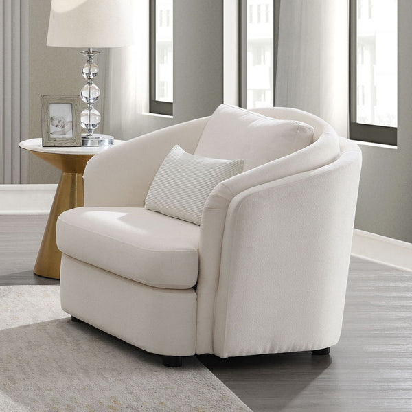 Sink into the embrace of this Mariko sofa with Beige Linen , where elegance meets comfort. Paired with plush pillows, it offers a serene sanctuary for relaxation. Its timeless design enhances any living space, making it a perfect centerpiece for gathering