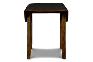 Gia - 3 Piece Dining Set (Dining Drop Leaf Table & 2 Chairs) - Brown - Faux Leather