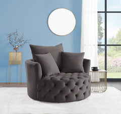 â€§Seat Construction: Full Foamâ€§Wooden Inner Frameâ€§Tight Seat & Back Cushionâ€§Botton Tuftedâ€§3 Pillows Includedâ€§Foam Density: D28â€§Swivel Function(360 Degree)<br/><br/><b>Product Features</b><ul><li>Seat Construction: Full Foamâ€§Wooden Inner Fra