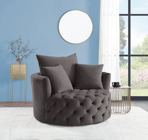 â€§Seat Construction: Full Foamâ€§Wooden Inner Frameâ€§Tight Seat & Back Cushionâ€§Botton Tuftedâ€§3 Pillows Includedâ€§Foam Density: D28â€§Swivel Function(360 Degree)<br/><br/><b>Product Features</b><ul><li>Seat Construction: Full Foamâ€§Wooden Inner Fra
