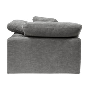 Naveen - Modular Wedge With Pillow - Gray Linen