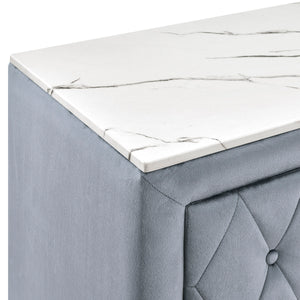  plush exterior is complemented by gleaming crystal-like drawer knobs