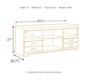Trinell - Brown - 3 Pc. - Entertainment Center - 63" TV Stand