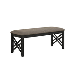 The Potomac Upholstered Bench is a perfect blend of expert craftsmanship and modern design, making it a versatile addition to any dining room, hallway, or entryway. Constructed from a combination of solid Rubberwood, manufactured wood, and genuine Acacia 