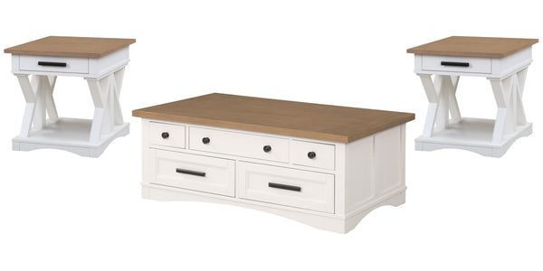 Add style and functionality to your seating area with this innovative Cocktail Table with Lift Top from the Americana Modern Collection. The innovative lift top opens and extends to create a flexible surface for working or eating. Its clean lines and vint