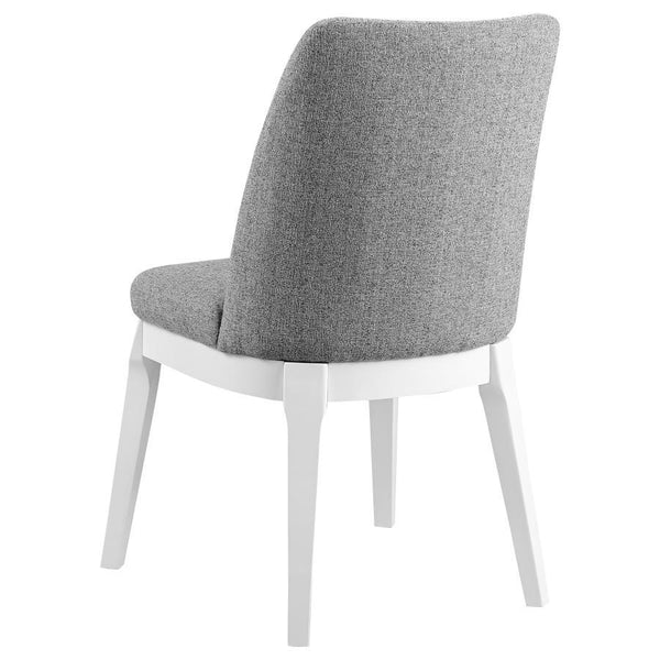 Carissa - Upholstered Dining Side Chair (Set of 2) - Light Gray
