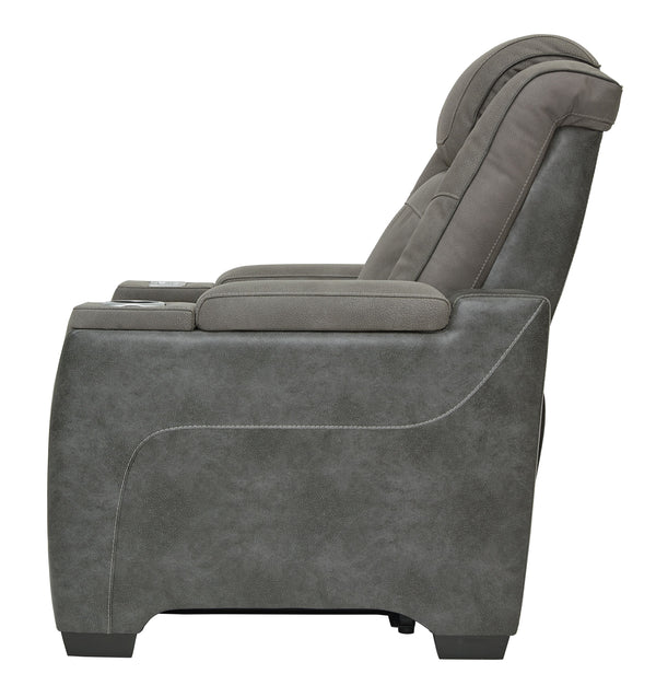 Next-Gen Durapella - Slate - Power Recliner/Headrest