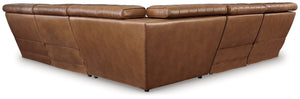Temmpton - Chocolate - 5-Piece Power Reclining Sectional