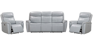 The Cascade Power Sofa Group includes the Power Recliner, Power Loveseat, and Power Sofa. Each piece in this collection features supportive power headrests, glove soft leather with custom match, and smooth power recline that allows you to relax with ease.