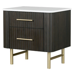 Step into modern luxury with the Clayten bedroom collection. Featuring a sleek espresso finish, this set exudes sophistication and style. The bed-'s minimalist design is complemented by matching nightstands and dressers, each crafted for elegance and func