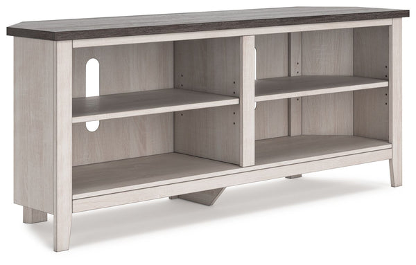 this TV stand is right in tune with your relaxed approach to high style. Beautifully shaped to nestle into any corner