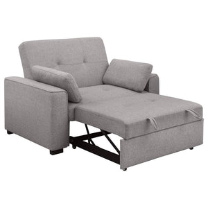Edith - Upholstered Convertible Sleeper Sofa Bed - Gray