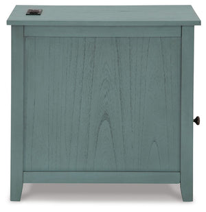 Treytown - Teal - Chair Side End Table