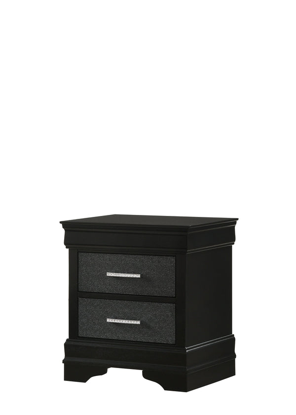 Amalia - California King 4 Piece Bedroom Set - Black