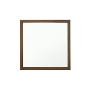 Mirror (NO Beveled Edge) Shape: Square Orientation: Horizontal (Landscape)<br/><br/><b>Product Features</b><ul><li>Case: 1Pc/1Ctn</li><li>Finish: Oak</li><li>Style: Transitional</li><li>Materials: Wood, Veneer, Composite Wood</li></ul><br/>