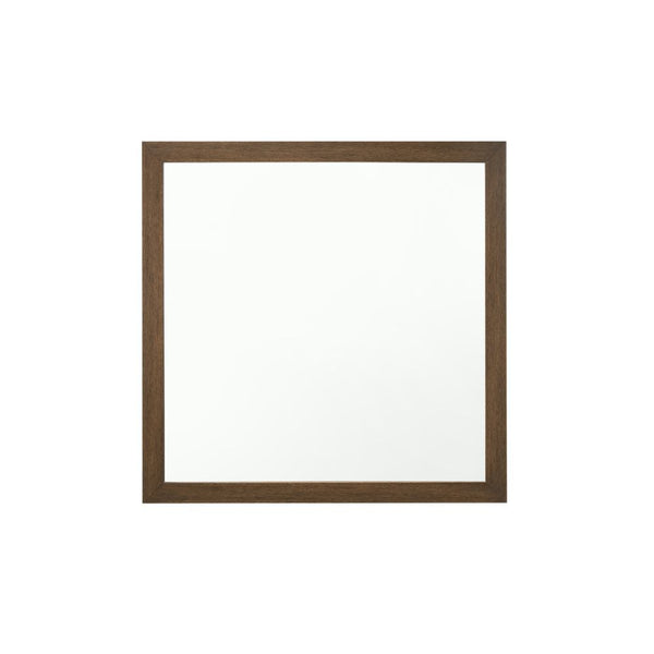 Mirror (NO Beveled Edge) Shape: Square Orientation: Horizontal (Landscape)<br/><br/><b>Product Features</b><ul><li>Case: 1Pc/1Ctn</li><li>Finish: Oak</li><li>Style: Transitional</li><li>Materials: Wood, Veneer, Composite Wood</li></ul><br/>