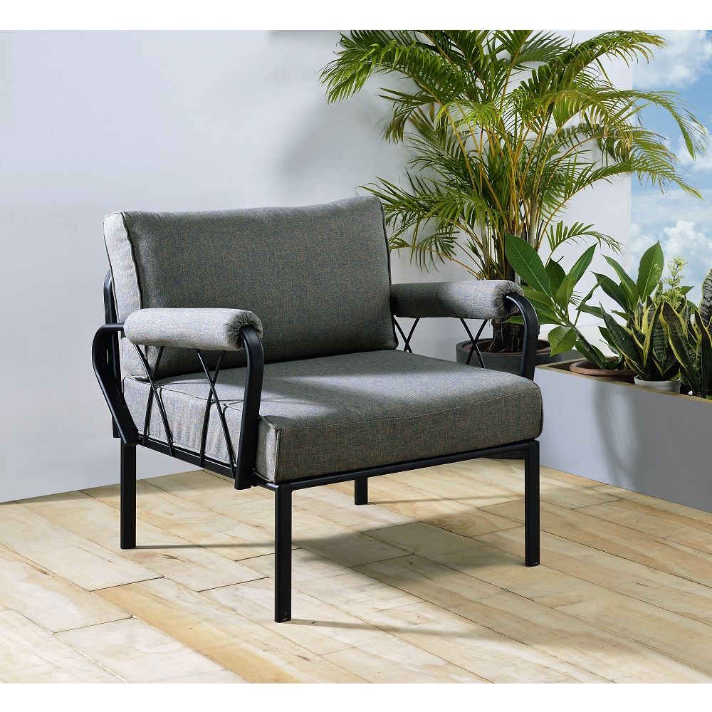 Loose Back and Seat Cushion Metal Tube Legs (Power Coating)