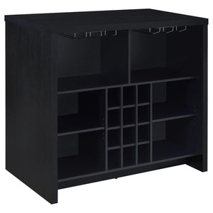 Topanga - Engineered Wood Freestanding Home Bar - Black