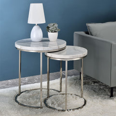 Zaidee - Nesting Table Set - Nickel