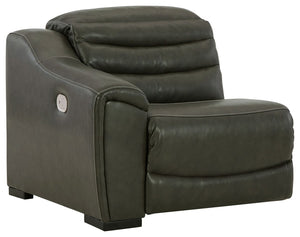 This item does not stand alone. It is compatible with other items in this series, sold separately.<br><br><b>Additional Dimensions</b><br><ul><li>Seat depth: 22-"</li><li>Seat height: 20-"</li><li>Fully reclined length: 65-"</li><li>Distance between recli