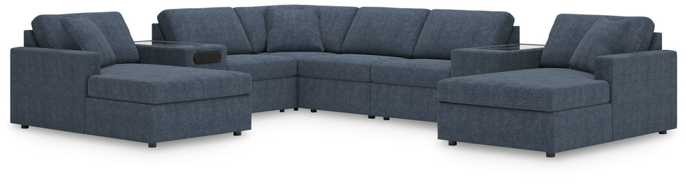 Looking cool and contemporary is great. But when it comes down to it, youâ€™re all about low-maintenance lounging. With the performance fabric on this sectional with chaise, cleaning spills is a breeze. Its customizable modular design caters to your ever-
