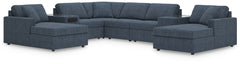 Looking cool and contemporary is great. But when it comes down to it, youâ€™re all about low-maintenance lounging. With the performance fabric on this sectional with chaise, cleaning spills is a breeze. Its customizable modular design caters to your ever-
