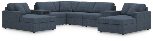 Looking cool and contemporary is great. But when it comes down to it, youâ€™re all about low-maintenance lounging. With the performance fabric on this sectional with chaise, cleaning spills is a breeze. Its customizable modular design caters to your ever-