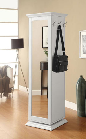 Robinsons - Swivel Accent Cabinet With Cork Board - White