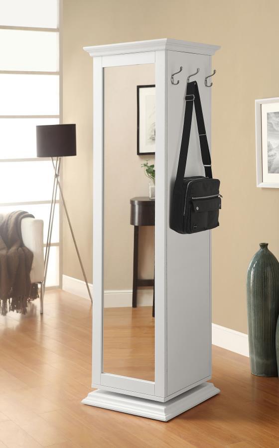 Robinsons - Swivel Accent Cabinet With Cork Board - White