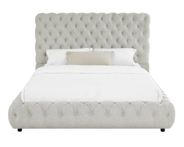 Experience the pinnacle of opulence and refined comfort with this luxurious bed frame, exquisitely designed for those who covet the finer things in life. From its majestic headboard to its plush footboard, every inch of this piece whispers elegance, promi