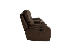 Brookings - Console Loveseat With Dual Recliners - Brown