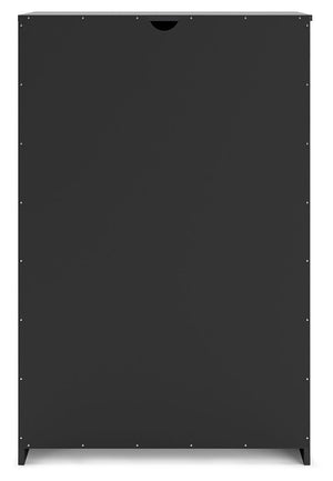 Finch - Black - Five Drawer Chest - 46" Height