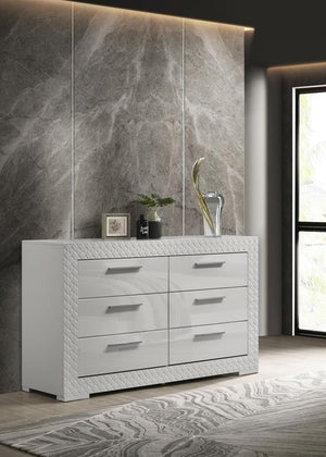 designed for both beauty and function. The high gloss finish enhances the contemporary Italian style