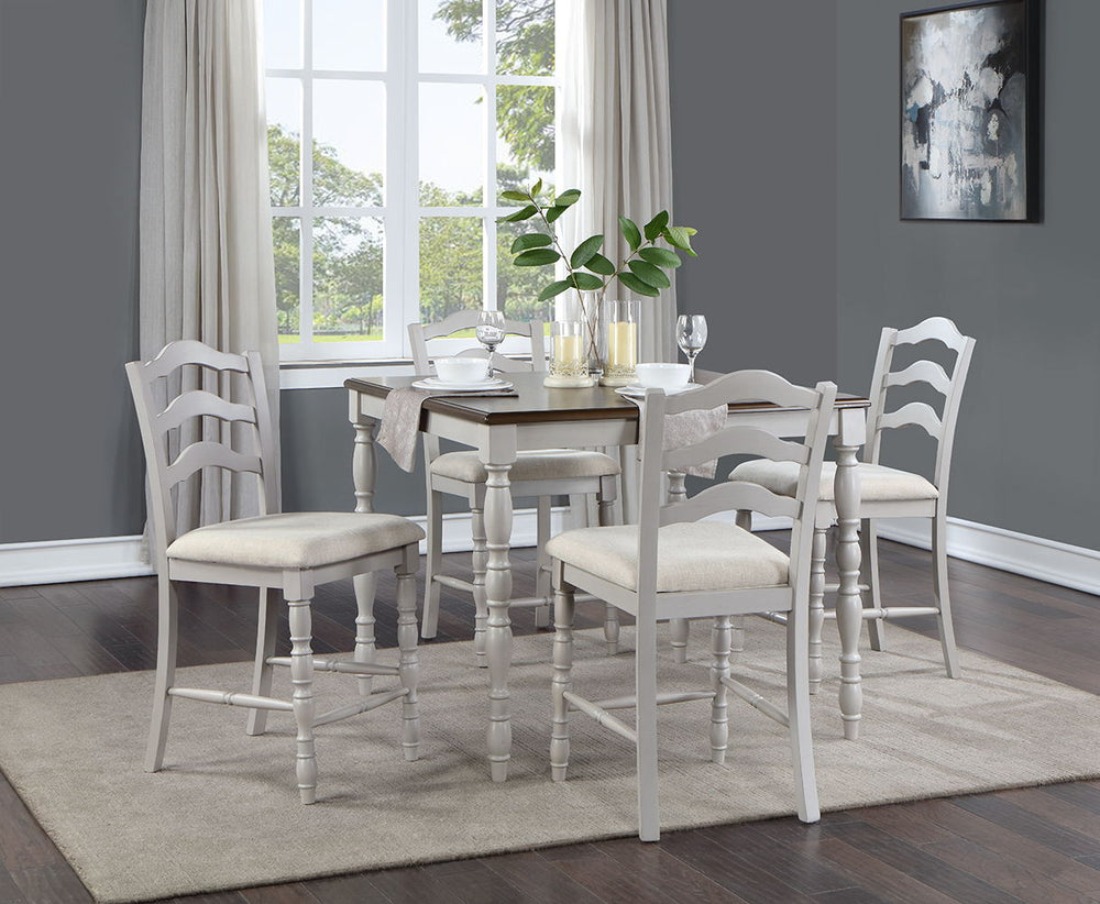 Bettina - Counter Height Table Set (5Pc) - White