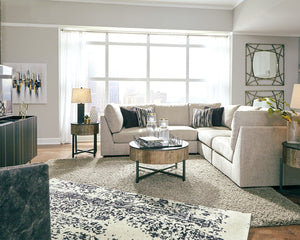 Kellway - Bisque - Armless Chairs Corner 5 Pc Sectional