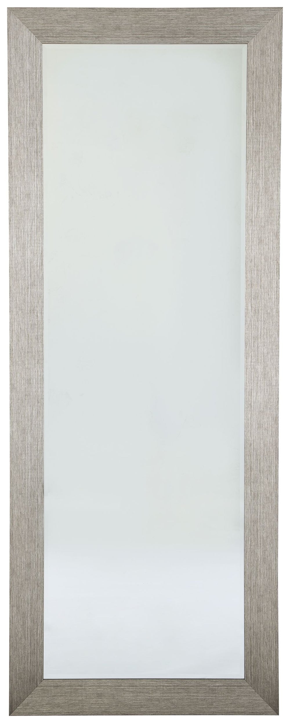 With simple lines and a sleek finish, this floor mirror reflects the very best of contemporary design. Floor-length style is ideal for a dressing room or at the end of a hallway.<br><br><b>Additional Dimensions</b><br><ul><li>Inner mirror: 0-"</li></ul><b