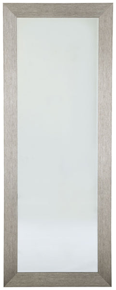 With simple lines and a sleek finish, this floor mirror reflects the very best of contemporary design. Floor-length style is ideal for a dressing room or at the end of a hallway.<br><br><b>Additional Dimensions</b><br><ul><li>Inner mirror: 0-"</li></ul><b
