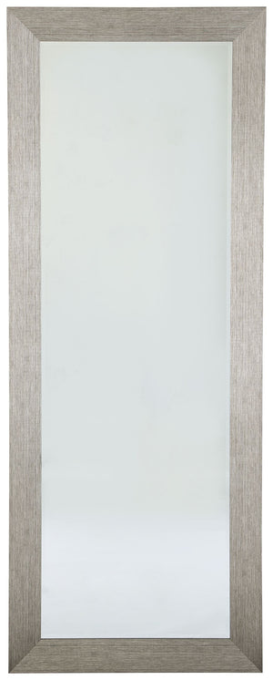 With simple lines and a sleek finish, this floor mirror reflects the very best of contemporary design. Floor-length style is ideal for a dressing room or at the end of a hallway.<br><br><b>Additional Dimensions</b><br><ul><li>Inner mirror: 0-"</li></ul><b