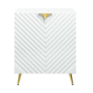 Gaines - Console Table - White High Gloss Finish