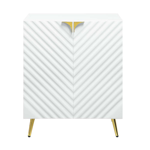 Gaines - Console Table - White High Gloss Finish