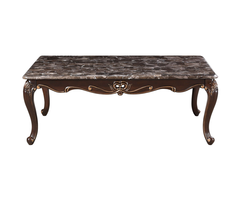 The Constantine Occasional Collection by Royal Classics offers a blend of timeless beauty and functionality for your living space. Crafted with pine solids and birch veneers, this collection showcases both durability and natural beauty. The cherry finish 
