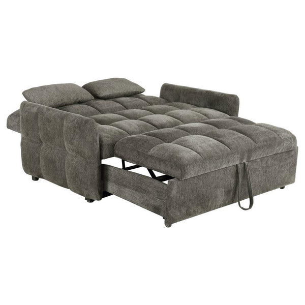 Cotswold - Upholstered Convertible Sleeper Sofa Bed - Dark Gray