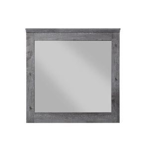 Mirror (3mm) Wooden Frame Shape: Square Orientation: Portrait/Landscape<br/><br/><b>Product Features</b><ul><li>Case: 1Pc/1Ctn</li><li>Finish: Rustic Gray Oak</li><li>Style: Rustic</li><li>Materials: Wood, Veneer, Composite Wood</li></ul><br/>